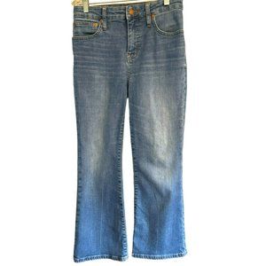 Madewell Women's Medium Wash Curvy Cali Demi Boot Size 26P Cropped Denim Jeans